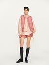 INTO THE EAST 25 Autumn/Winter Lace-Up Silk Top/Shirt/Embroidered Button Tussah Silk Vest/Shorts ITE-E1DGAW020PK22VE Vest (E1DGAW019PK20TP)